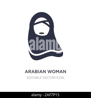 1001 Frau Symbol auf weißem Hintergrund. Einfaches element Abbildung kann von anderen Konzept. arabische Frau Symbol Design. Stock Vektor