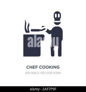 Küchenchef Symbol auf weißem Hintergrund. Einfaches element Abbildung kann von Personen Konzept. Küchenchef Symbol Design. Stock Vektor