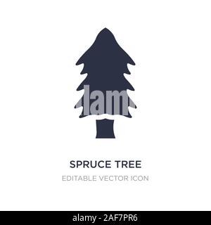 Baum Symbol auf weißem Hintergrund Fichte. Einfaches element Abbildung von Natur Konzept. Baum Symbol design Fichte. Stock Vektor