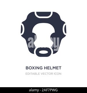 Boxing Helm Symbol auf weißem Hintergrund. Einfaches element Abbildung kann von Sicherheitskonzept. Boxing Helm Symbol Design. Stock Vektor