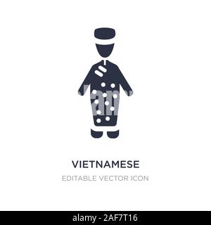 Vietnamesische Symbol auf weißem Hintergrund. Einfaches element Abbildung kann von Personen Konzept. vietnamesische Symbol Design. Stock Vektor