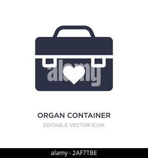 Orgel container Symbol auf weißem Hintergrund. Einfaches element Abbildung aus dem Meldekonzept. Orgel container Symbol Design. Stock Vektor