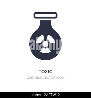 Giftig Symbol auf weißem Hintergrund. Einfaches element Abbildung kann von Zeichen Konzept. giftig Symbol Design. Stock Vektor