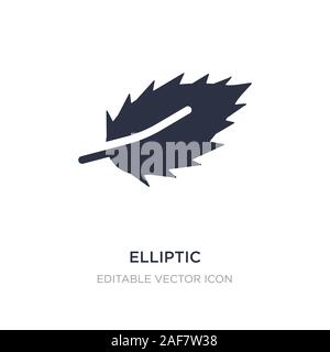 Elliptisch-Symbol auf weißem Hintergrund. Einfaches element Abbildung kann von Formen Konzept. Elliptische Symbol Design. Stock Vektor