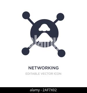 Netzwerk Verbindung Symbol auf weißem Hintergrund. Einfaches element Abbildung kann von Personen Konzept. Netzwerk Verbindung Symbol Design. Stock Vektor