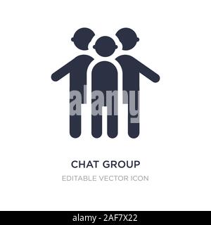 Chat group Symbol auf weißem Hintergrund. Einfaches element Abbildung kann von Personen Konzept. Chat group Symbol Design. Stock Vektor