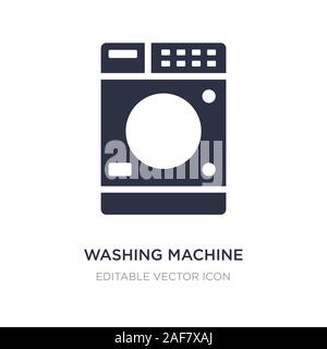 Waschmaschine Symbol auf weißem Hintergrund. Einfaches element Abbildung kann von Zeichen Konzept. Waschmaschine Symbol Design. Stock Vektor