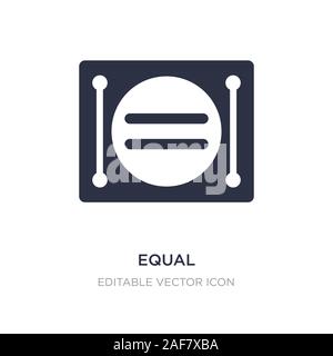 Gleiches Symbol auf weißem Hintergrund. Einfaches element Abbildung kann von Zeichen Konzept. gleiche Symbol Design. Stock Vektor