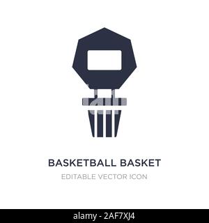Basketball korb Symbol auf weißem Hintergrund. Einfaches element Abbildung von Sport Konzept. basketball Korb Symbol Design. Stock Vektor