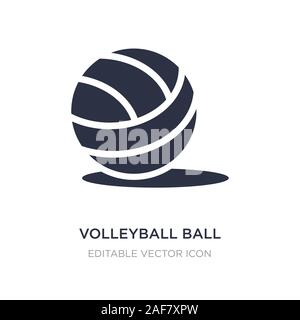 Volleyball ball Symbol auf weißem Hintergrund. Einfaches element Abbildung von Sport Konzept. Volleyball ball Symbol Design. Stock Vektor