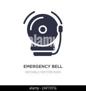 Notfallklingel Symbol auf weißem Hintergrund. Einfaches element Abbildung kann von Sicherheitskonzept. notfallklingel Symbol Design. Stock Vektor