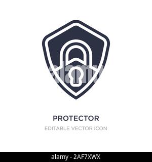 Protector Symbol auf weißem Hintergrund. Einfaches element Abbildung kann von Sicherheitskonzept. protector Symbol Design. Stock Vektor