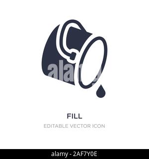 Füllen Symbol auf weißem Hintergrund. Einfaches element Abbildung kann von Social Media Marketing Konzept. Füllen Symbol Design. Stock Vektor
