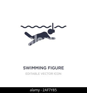 Schwimmen Abbildung Symbol auf weißem Hintergrund. Einfaches element Abbildung von Sport Konzept. Schwimmen Abbildung Symbol Design. Stock Vektor