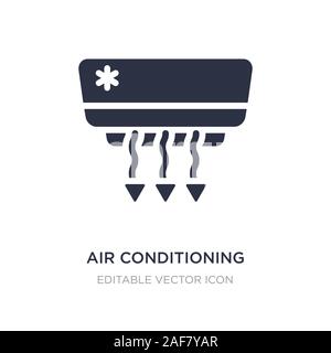 Klimaanlage Symbol auf weißem Hintergrund. Einfaches element Abbildung kann von Werkzeugen und Utensilien Konzept. Klimaanlage Symbol Design. Stock Vektor