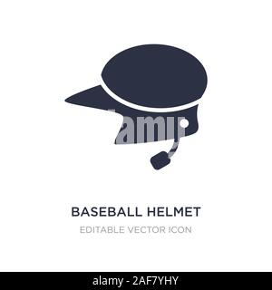 Baseball Helm Symbol auf weißem Hintergrund. Einfaches element Abbildung von Sport Konzept. baseball Helm Symbol Design. Stock Vektor