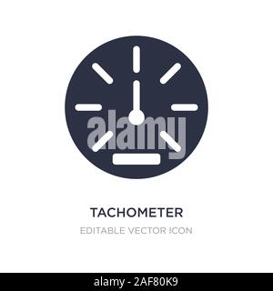 Drehzahlmesser Symbol auf weißem Hintergrund. Einfaches element Abbildung kann von Transportkonzept. Drehzahlmesser Symbol Design. Stock Vektor