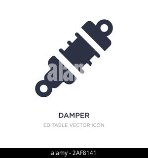 Dämpfer Symbol auf weißem Hintergrund. Einfaches element Abbildung kann von Transportkonzept. Dämpfer Symbol Design. Stock Vektor