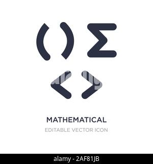 Mathematische Symbol auf weißem Hintergrund. Einfaches element Abbildung kann von Zeichen Konzept. mathematische Symbol Design. Stock Vektor