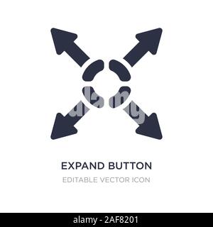 Symbol auf weißem Hintergrund erweitern. Einfaches element Abbildung kann von UI-Konzept. Erweitern Sie die Schaltfläche Symbol Design. Stock Vektor