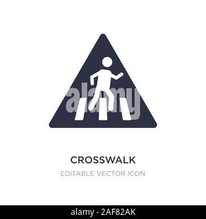 Crosswalk Symbol auf weißem Hintergrund. Einfaches element Abbildung kann von Zeichen Konzept. crosswalk Symbol Design. Stock Vektor