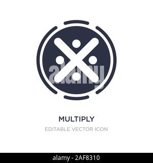 Symbol auf weißem Hintergrund multiplizieren. Einfaches element Abbildung kann von Zeichen Konzept. Multiplizieren Sie Symbol Design. Stock Vektor
