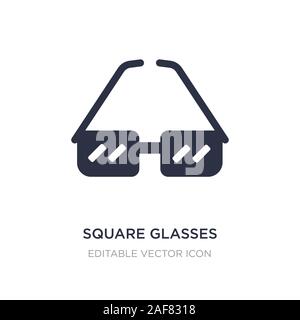 Platz Gläser Symbol auf weißem Hintergrund. Einfaches element Abbildung kann von UI-Konzept. square Gläser Symbol Design. Stock Vektor