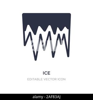 Eis Symbol auf weißem Hintergrund. Einfaches element Abbildung aus Wetter Konzept. eis Symbol Design. Stock Vektor