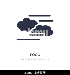 Fogg Symbol auf weißem Hintergrund. Einfaches element Abbildung aus Wetter Konzept. fogg Symbol Design. Stock Vektor