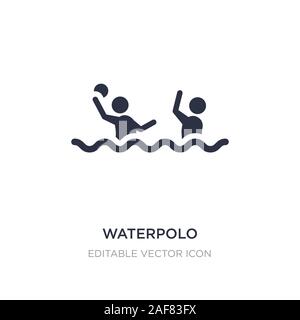 Wasserball Symbol auf weißem Hintergrund. Einfaches element Abbildung von Sport Konzept. Wasserball Symbol Design. Stock Vektor