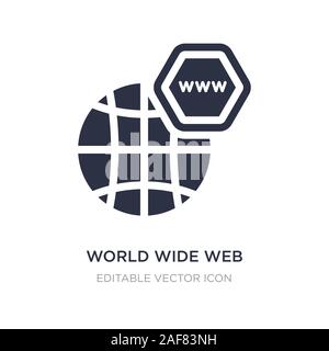 World Wide Web auf Grid Symbol auf weißem Hintergrund. Einfaches element Abbildung kann von Web Konzept. world wide web auf Grid Symbol Design. Stock Vektor