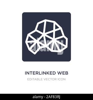 Verlinkten Symbol auf weißem Hintergrund. Einfaches element Abbildung kann von Web Konzept. verlinkten Symbol Design. Stock Vektor
