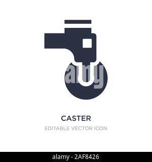 Caster Symbol auf weißem Hintergrund. Einfaches element Abbildung kann von Transportkonzept. caster Symbol Design. Stock Vektor