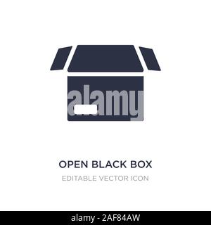 Open black box Symbol auf weißem Hintergrund. Einfaches element Abbildung kann von Werkzeugen und Utensilien Konzept. Open black box Symbol Design. Stock Vektor