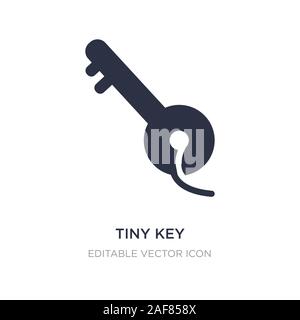 Winzige key Symbol auf weißem Hintergrund. Einfaches element Abbildung kann von Werkzeugen und Utensilien Konzept. winzige Taste Symbol Design. Stock Vektor