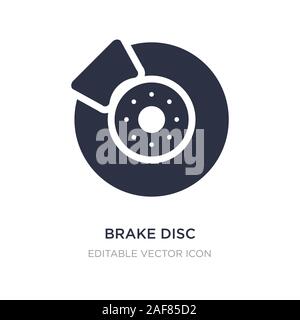 Bremsscheibe Symbol auf weißem Hintergrund. Einfaches element Abbildung kann von Transportkonzept. Bremsscheibe Symbol Design. Stock Vektor