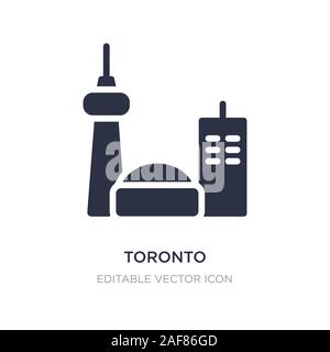 Toronto Symbol auf weißem Hintergrund. Einfaches element Abbildung kann von Travel Concept. Toronto Symbol Design. Stock Vektor