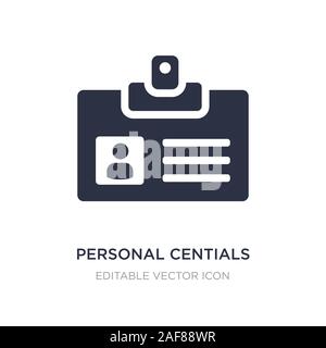 Persönliche centials Symbol auf weißem Hintergrund. Einfaches element Abbildung kann von UI-Konzept. Persönliche centials Symbol Design. Stock Vektor