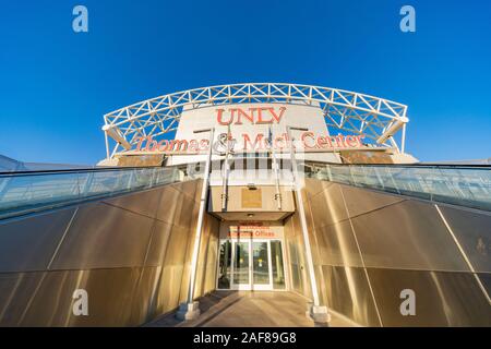 Las Vegas, Nov. 23: Außenansicht des berühmten Thomas & Mack Center am 23.November, 2019 in Las Vegas, Nevada Stockfoto