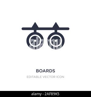 Boards Symbol auf weißem Hintergrund. Einfaches element Abbildung kann von Waffen Konzept. boards Symbol Design. Stock Vektor