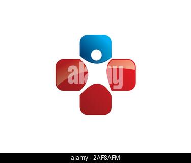 Medic zeichen Menschen Stock Vektor