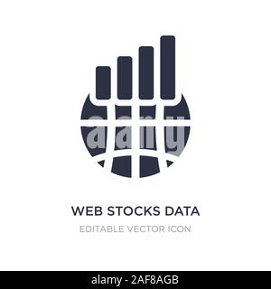 Web stocks Datenleitung grafische Oberfläche Symbol auf weißem Hintergrund. Einfaches element Abbildung kann von Web Konzept. web stocks Datenleitung grafische Oberfläche Stock Vektor