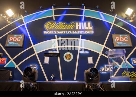 London, Großbritannien. 13 Dez, 2019. London, 13-12-2019, bei der William Hill, World Championship Darts, PDC. Credit: Pro Schüsse/Alamy leben Nachrichten Stockfoto