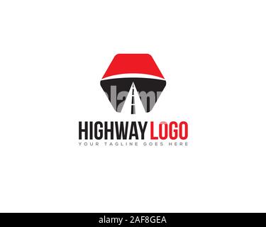 Autobahnen Autobahn Zufahrt logo Stock Vektor