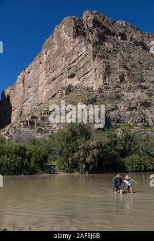 Santa Elena Canyon, Big Bend Nationalpark, Texas. Stockfoto