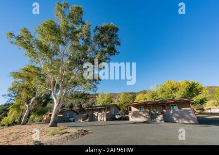 Unterkunft in der Nähe von See Henshaw in San Diego County, Kalifornien Stockfoto