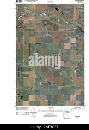 USGS TOPO Karte North Dakota ND Munster 20110329 TM Wiederherstellung Stockfoto