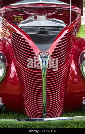 Ein restauriertes und modifizierte 1938 Ford Coupe in der Moabiter April Aktion Auto Show in Moab, Utah. Stockfoto