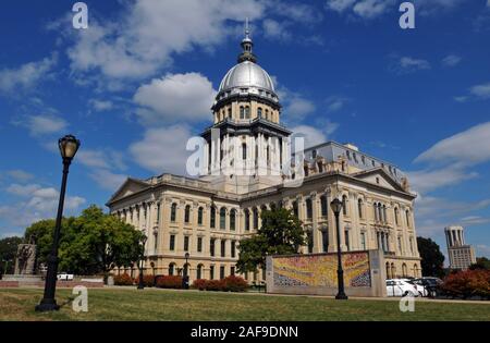 Zwischen 1868-1888 gebaut, der Illinois State Capitol in Springfield ist home Regierung, Staat und ist der sechste Gebäude wie das Capitol zu dienen. Stockfoto