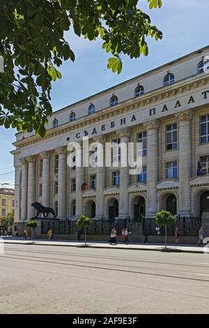 SOFIA, Bulgarien - 31. MAI 2018: Palast der Justiz in der Stadt Sofia, Bulgarien Stockfoto